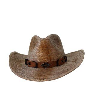 Stetson Western Straw Hat Mens Medium Classic Cowboy Style